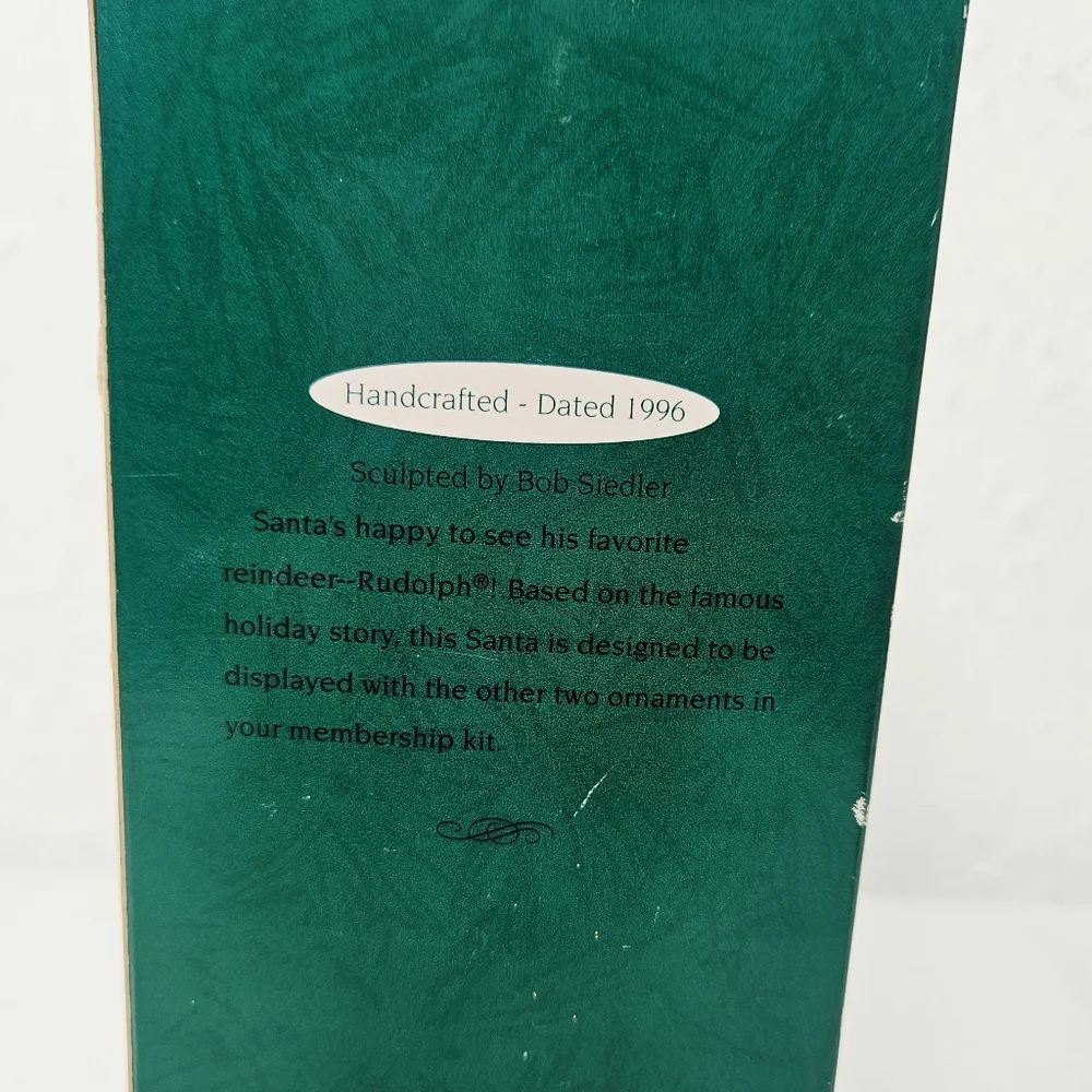 Hallmark Keepsake Santa Ornament 1996 Collector’s Club Bob Siedler